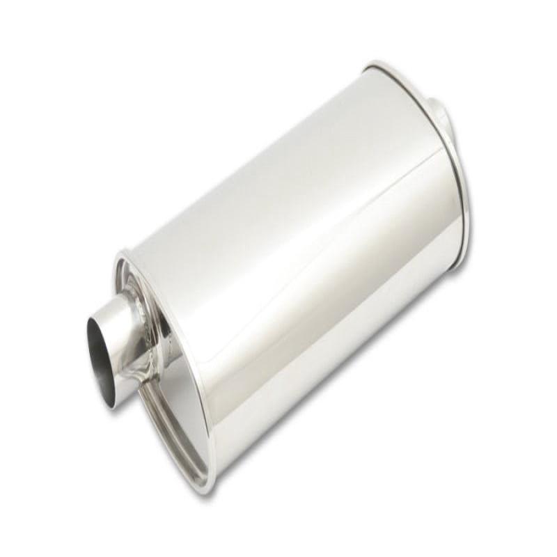 Vibrant StreetPower Oval Muffler 3.50in Inlet/Outlet (Offset-Center) (VIB1133)