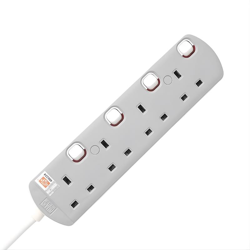 UMS 4 Gang Extension Socket - 3 Meters