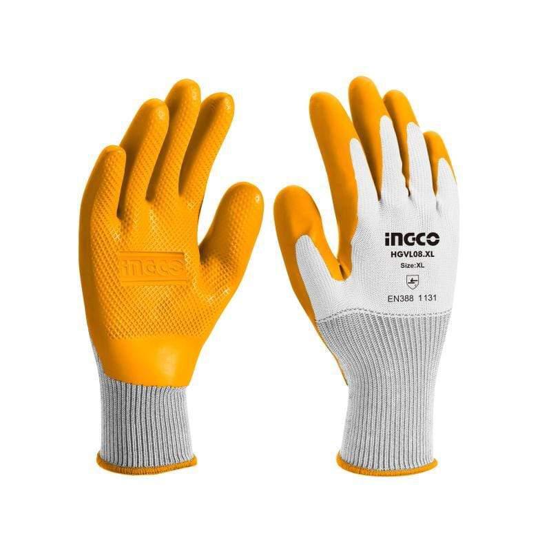 Ingco Industrial Latex Gloves - HGVL08-XL