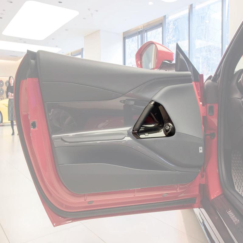 DarwinPRO 2017-2026 Ferrari 812 Superfast & GTS OE Style Dry Carbon Fiber Door Handle Interior