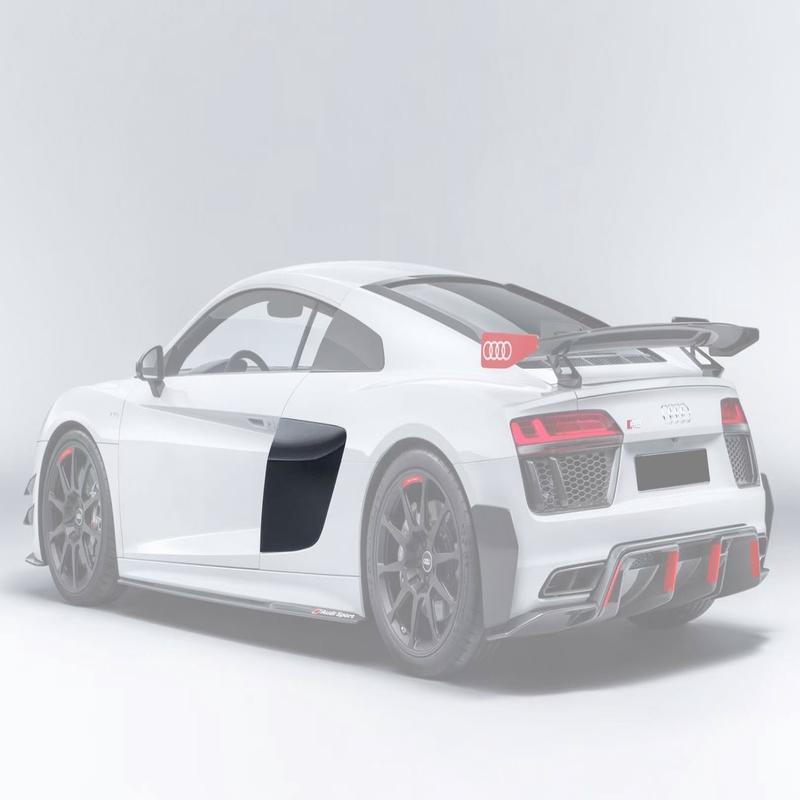 DarwinPRO GT4 Style Dry Carbon FiberSide Door Panel Blades | 2016-2025 Audi R8 Coupe & Spyder