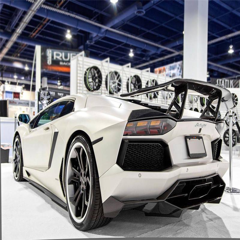 Carbonado 2011-2016 Lamborghini Aventador LP700 Coupe  Roadster DM Style Carbon Fiber Rear Lip