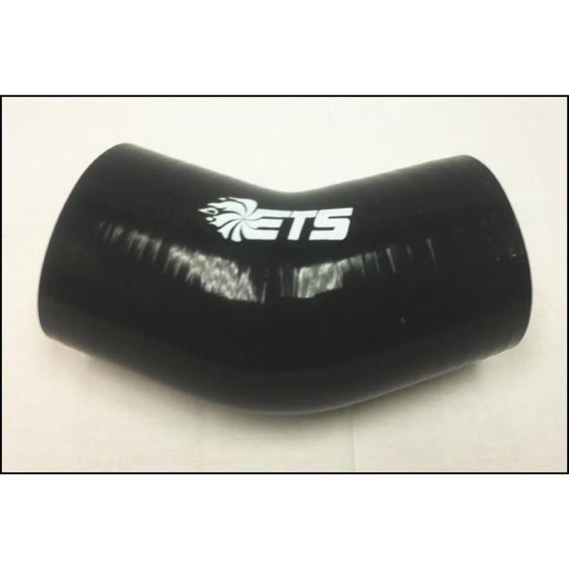 ETS 2.5\" 45 Degree Black Silicone Coupler