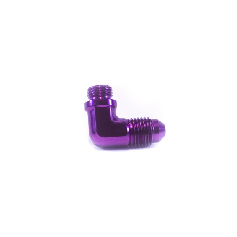 ColorFittings TiAL/Wastegate/BOV \'shorty\' to 3AN Flare Fitting 90 degree