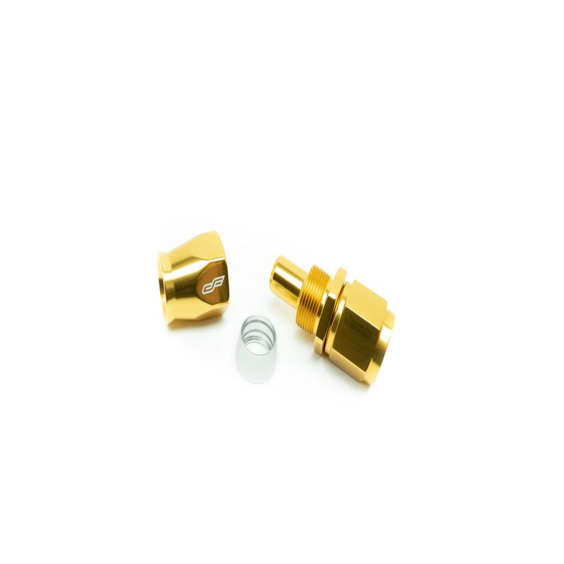 ColorFittings -06 AN Straight Female Aluminum Hose End (PTFE)
