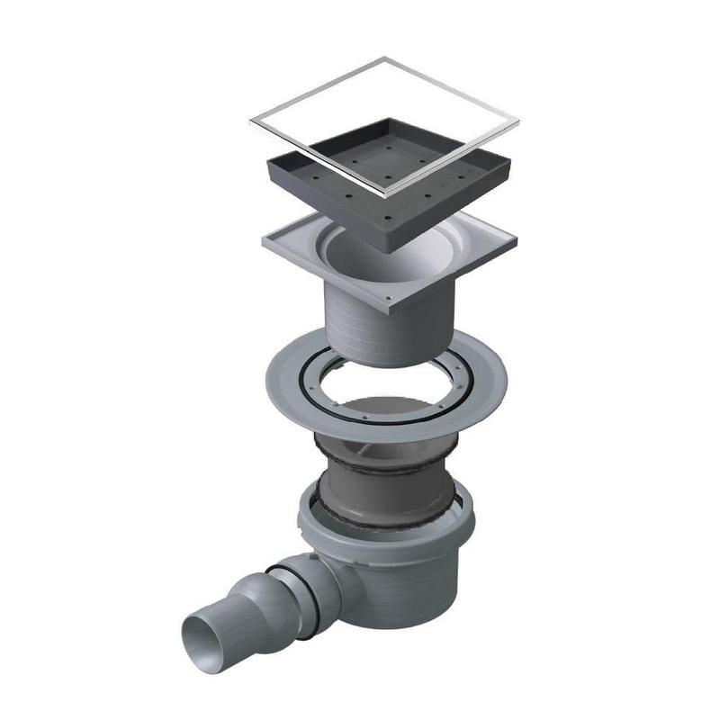 Pestan Confluo Standard Drain - Ceramic Grid