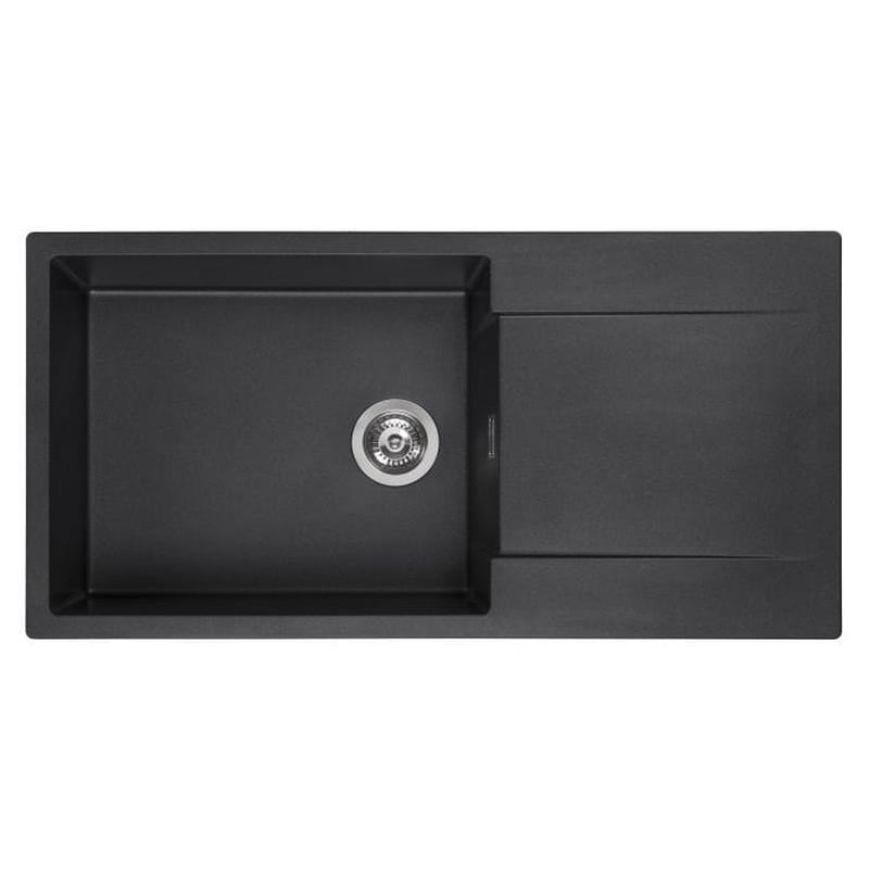 Reginox Amsterdam 540 Kitchen Sink - Black Silvery