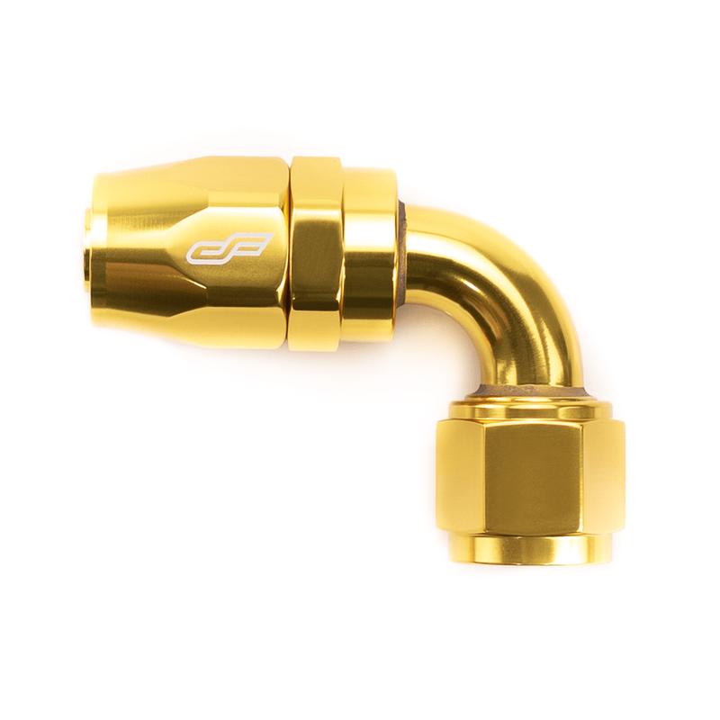 ColorFittings -12 AN 90 Degree Female Aluminum Hose End Fitting