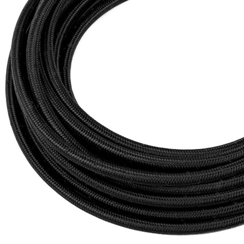 ColorFittings 6AN Braided Black Nylon Hose / Line (E85 + Race Fuel Safe) - 10ft roll
